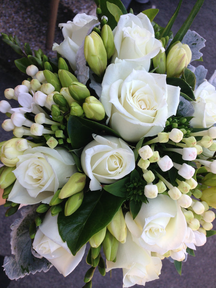 Flower Bouquet Elegant White Posy