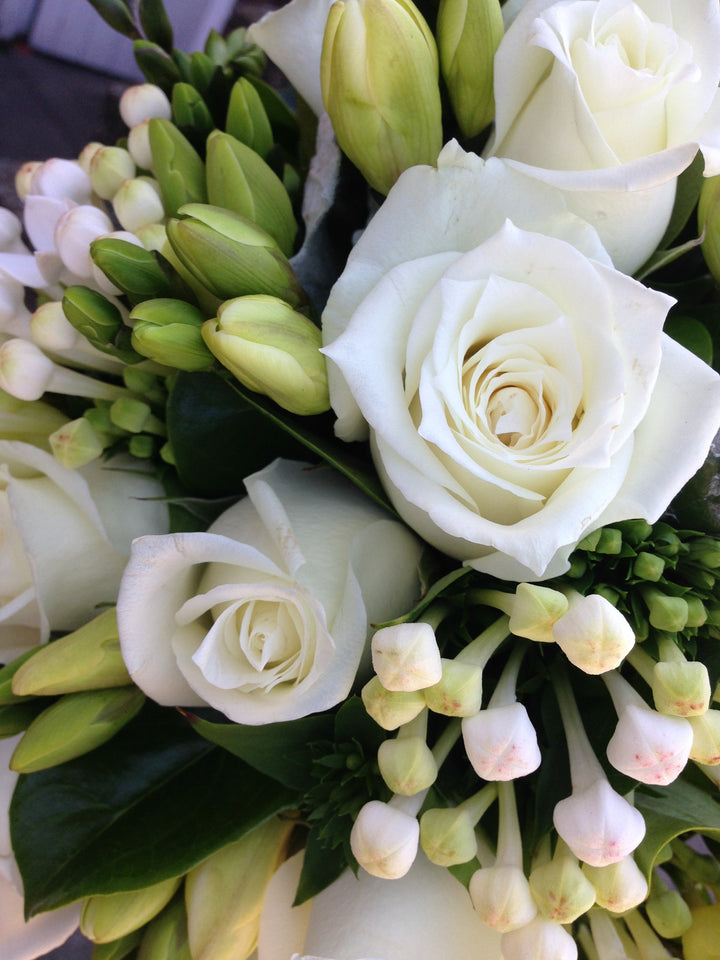 Flower Bouquet Elegant White Posy