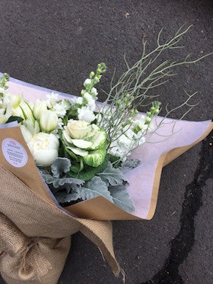 Textured Pastel Flower Bouquet