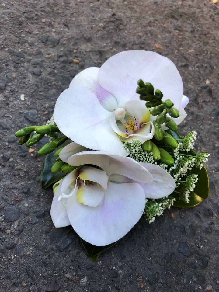 Corsage with orchids