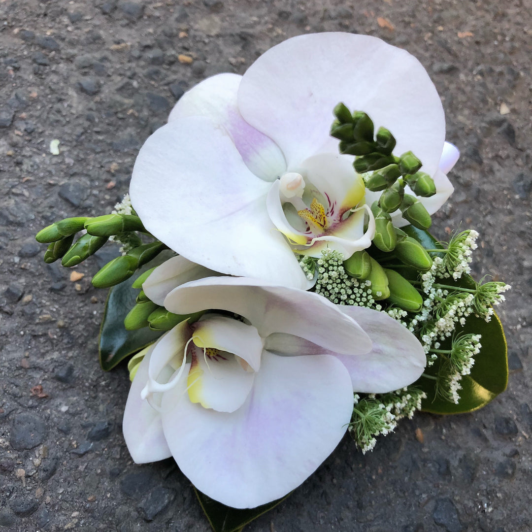 Corsage with orchids